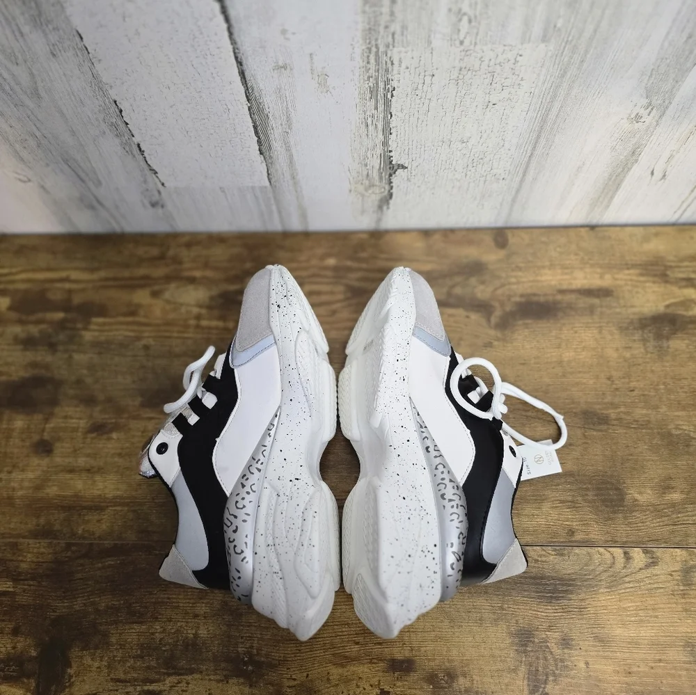 New Golden Road Black and White Chunky Sneakers Womens Size 10